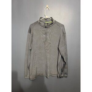 Tommy Bahama Via Del Sands Half Zip Men’s Sweater Blue Gray Hawaiian Print SZ XL